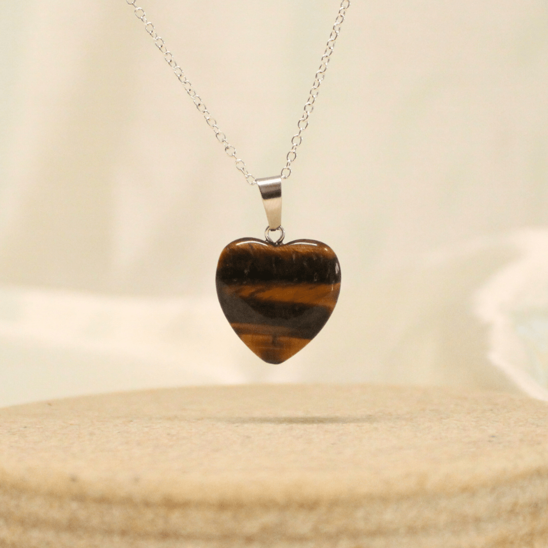 Collar de poder Corazon de Cuarzo con cadena de plata 💎✨ - Nuestra Tierra Cosmética Ancestral