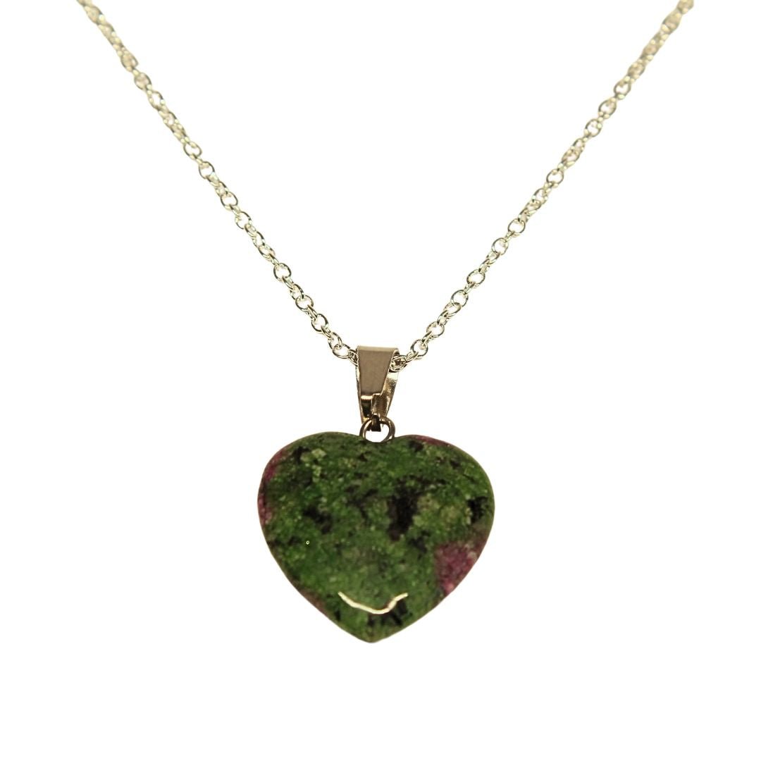 Collar de poder Corazon de Cuarzo con cadena de plata 💎✨ - Nuestra Tierra Cosmética Ancestral