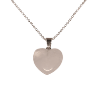 Collar de poder Corazon de Cuarzo con cadena de plata 💎✨ - Nuestra Tierra Cosmética Ancestral