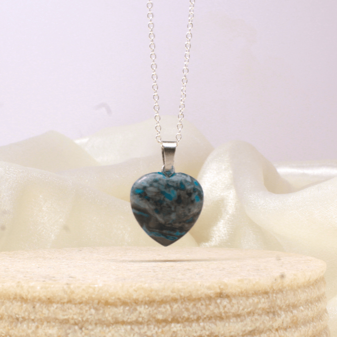 Collar de poder Corazon de Cuarzo con cadena de plata 💎✨ - Nuestra Tierra Cosmética Ancestral