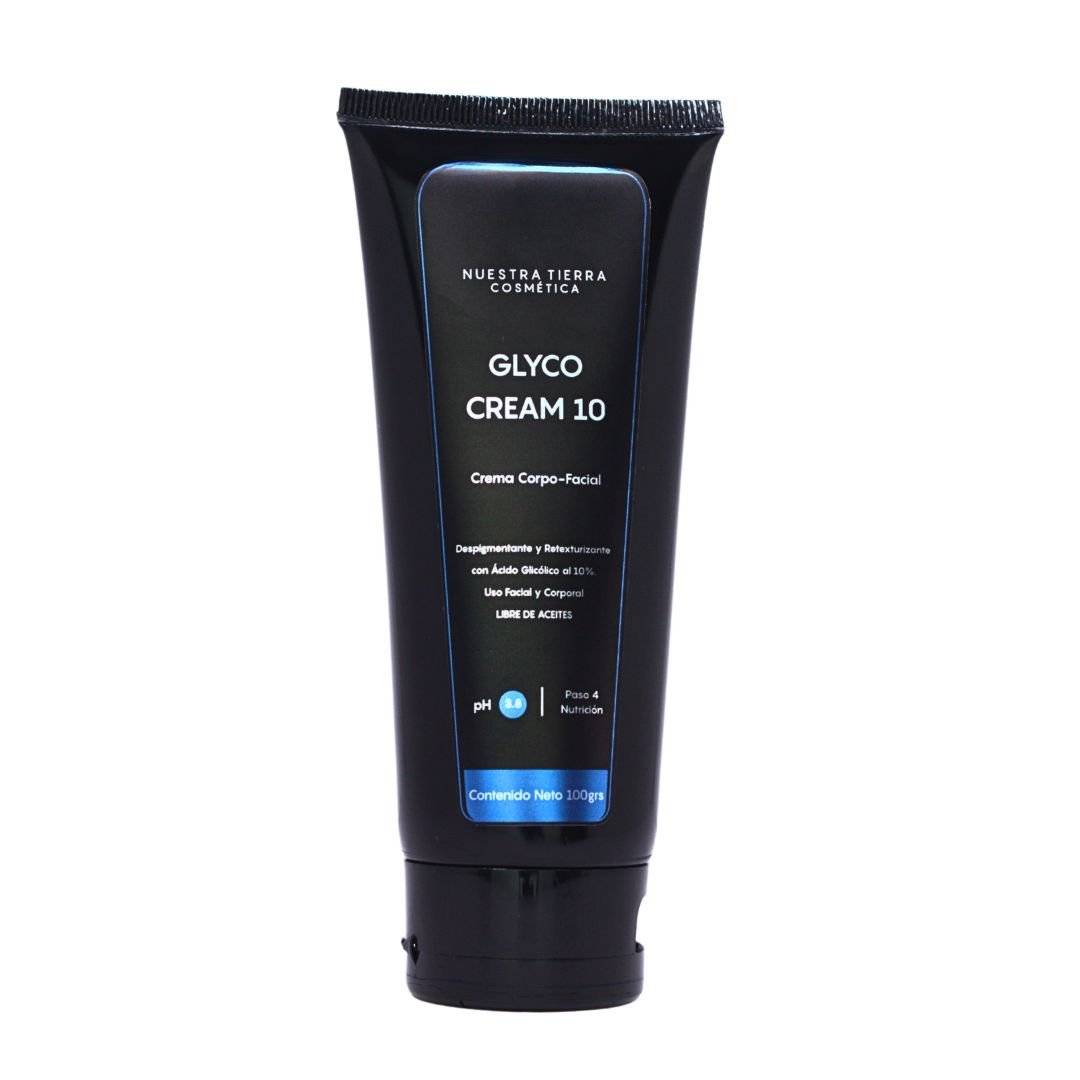 Crema Aclarante con Acido Glicolico al 10% - Nuestra Tierra Cosmética Ancestral