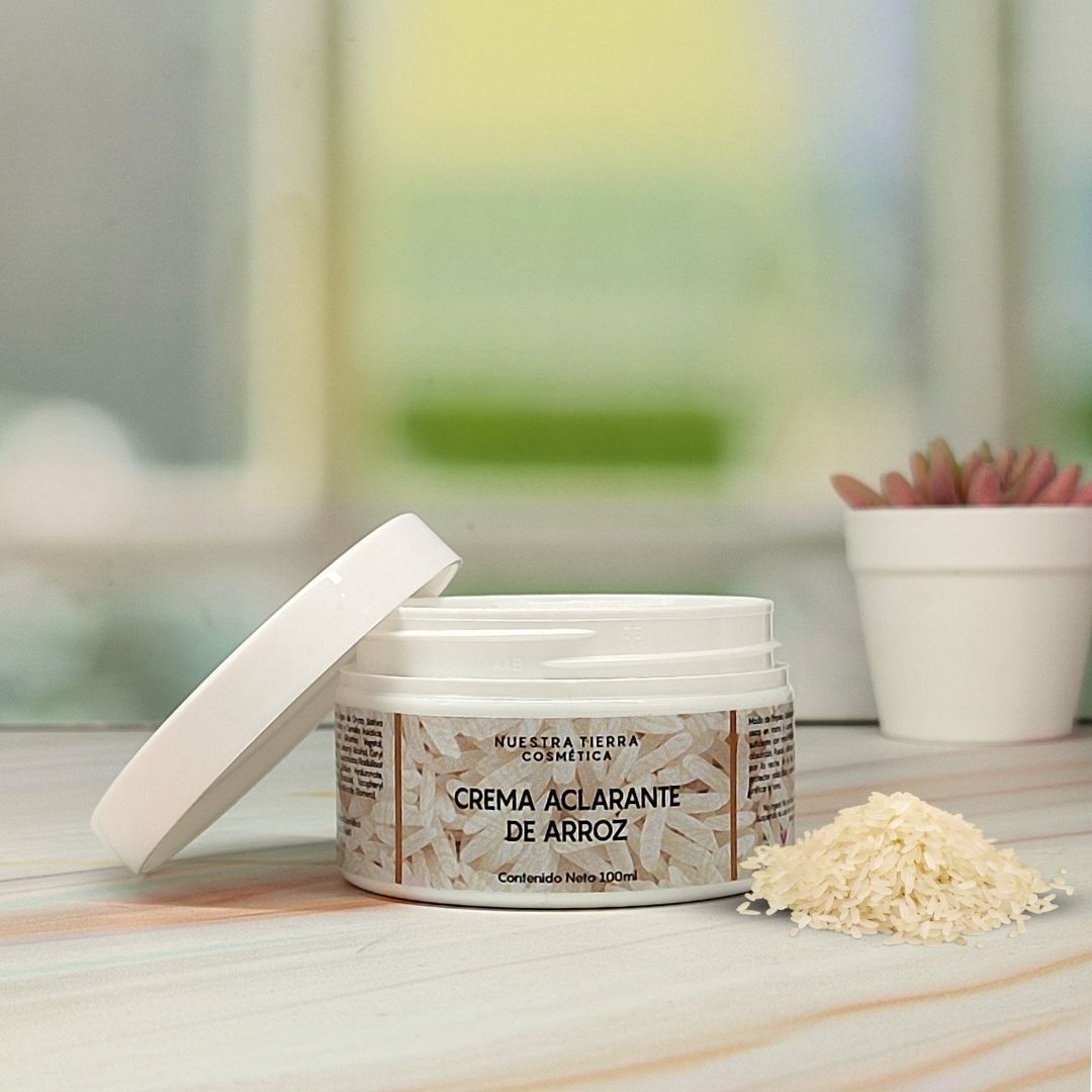 Crema Aclarante de Arroz - Nuestra Tierra Cosmética Ancestral