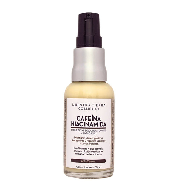 Crema Anti - Ojeras Cafeina + Niacinamida + Vit. K - Nuestra Tierra Cosmética Ancestral