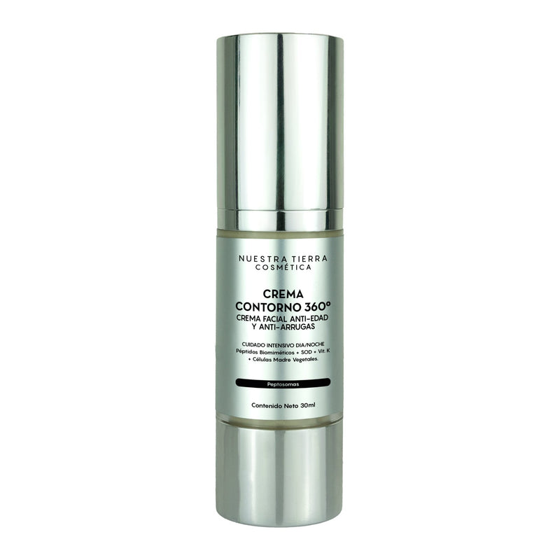 Crema Contorno 360° Anti - edad con péptidos - Nuestra Tierra Cosmética Ancestral