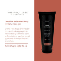 Crema Despigmentante Acido Mandelico 10% - Nuestra Tierra Cosmética Ancestral