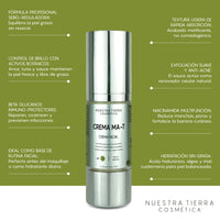 Crema Matificante para cutis graso/mixto - Nuestra Tierra Cosmética Ancestral