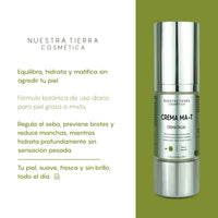 Crema Matificante para cutis graso/mixto - Nuestra Tierra Cosmética Ancestral