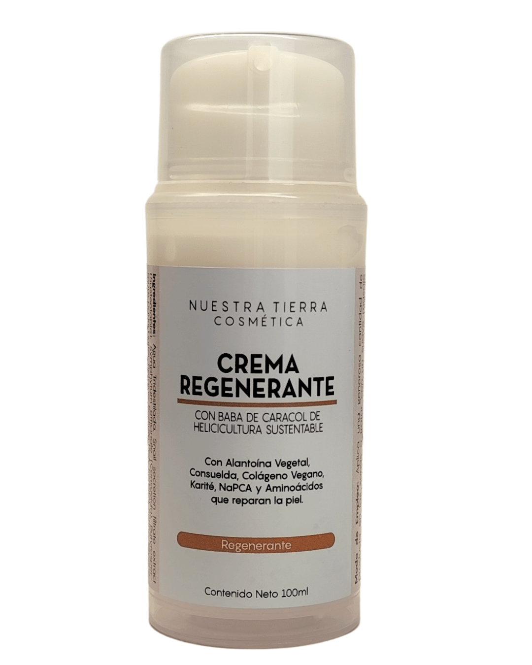 Crema Regenerante de Baba de Caracol - Nuestra Tierra Cosmética Ancestral