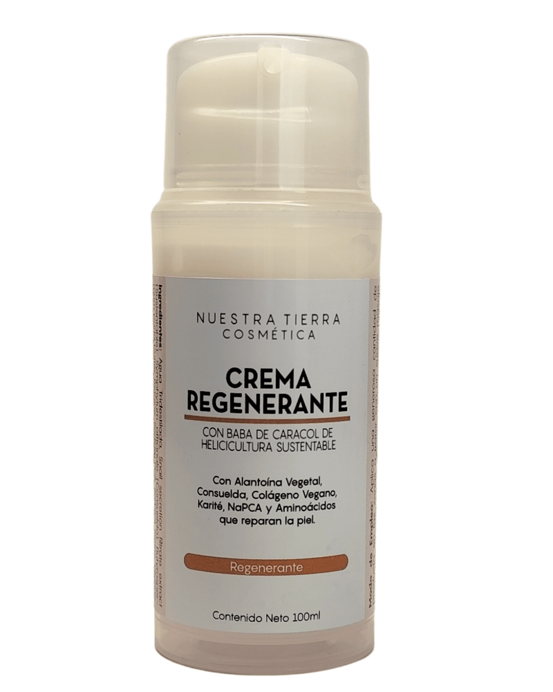 Crema Regenerante de Baba de Caracol - Nuestra Tierra Cosmética Ancestral