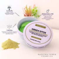 Crystal Patches Green Dtox ✨ Centella Asiática, Matcha y Kadzu - Nuestra Tierra Cosmética Ancestral