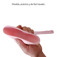 Cuenco de silicona flexible Rosa con espátula - Nuestra Tierra Cosmética Ancestral