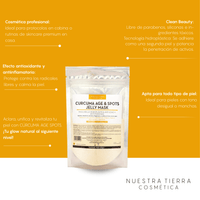 Curcuma Age & Spots Jelly Mask - Mascarilla Hidroplastica Anti - edad y Anti - manchas - Nuestra Tierra Cosmética Ancestral