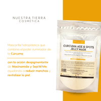 Curcuma Age & Spots Jelly Mask - Mascarilla Hidroplastica Anti - edad y Anti - manchas - Nuestra Tierra Cosmética Ancestral