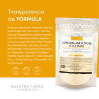 Curcuma Age & Spots Jelly Mask - Mascarilla Hidroplastica Anti - edad y Anti - manchas - Nuestra Tierra Cosmética Ancestral