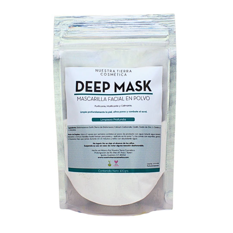 Deep Mask Mascarilla Purificante y Matificante - Nuestra Tierra Cosmética Ancestral