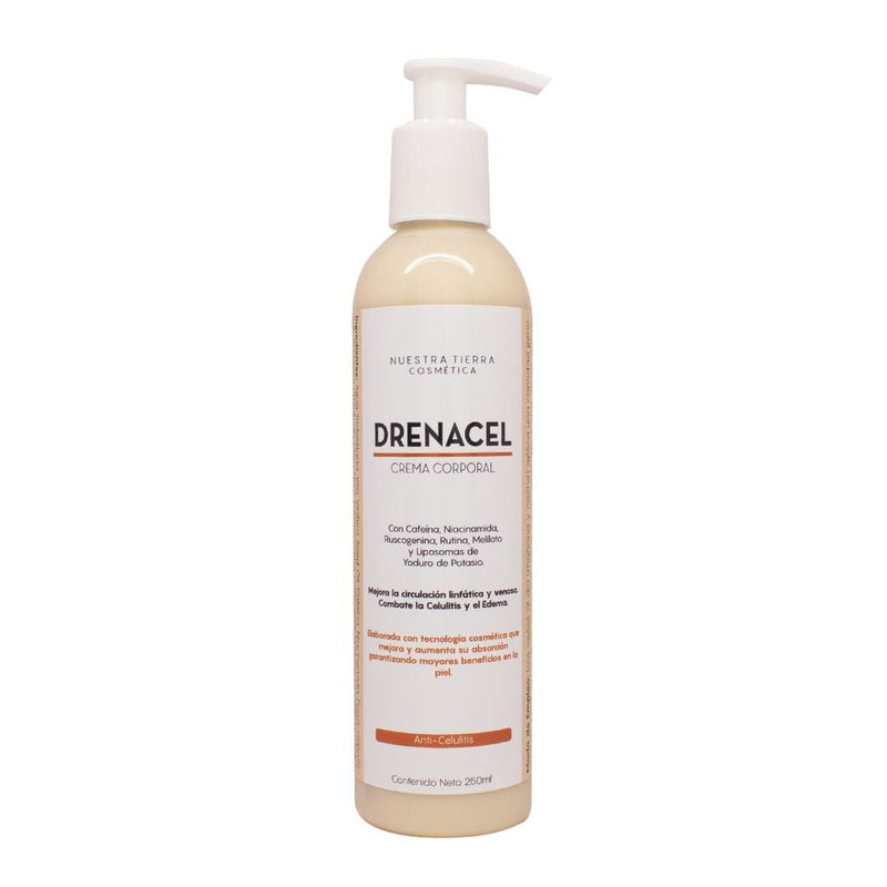 Drenacel Crema Anticelulitis Con Cafeina Al 6% - Nuestra Tierra Cosmética Ancestral