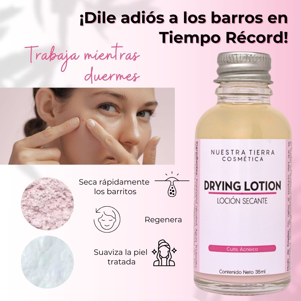 Drying Lotion (Locion Secante) - Nuestra Tierra Cosmética Ancestral