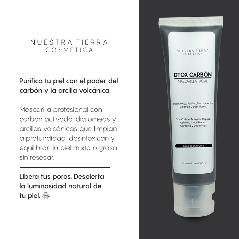 Mascarilla Dtox Carbon Activado