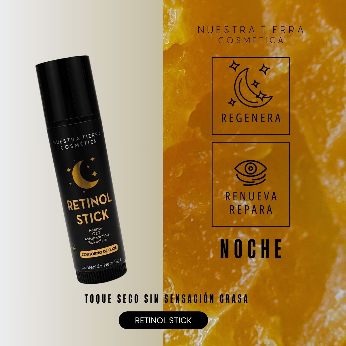 Dúo Contorno de Ojos CE + Retinol Stick ☀️🌙 Kit - Nuestra Tierra Cosmética Ancestral