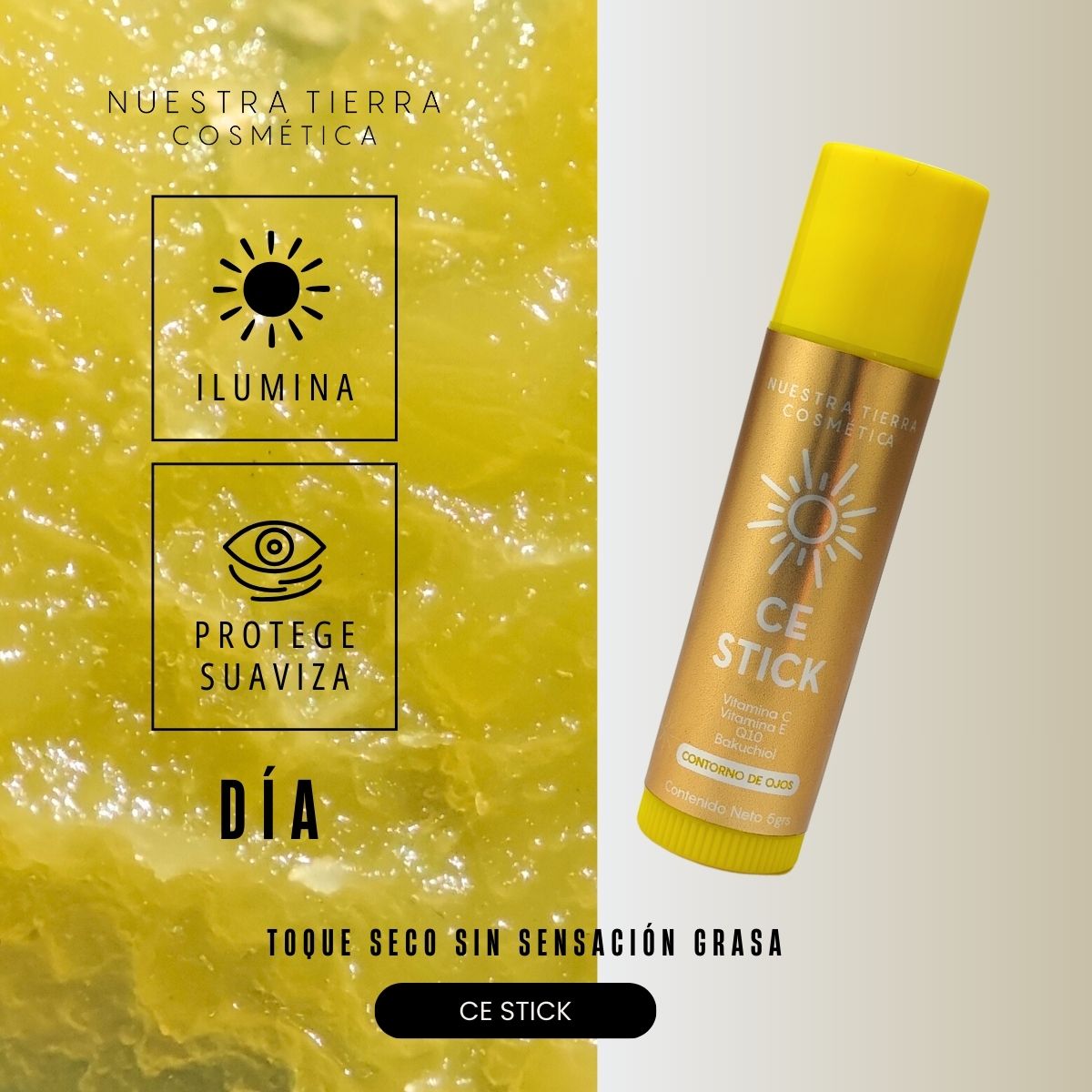 Dúo Contorno de Ojos CE + Retinol Stick ☀️🌙 Kit - Nuestra Tierra Cosmética Ancestral