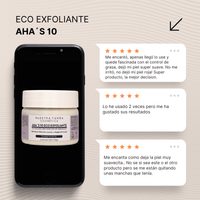 Eco - Exfoliante con acido glicolico y Lactico - Nuestra Tierra Cosmética Ancestral