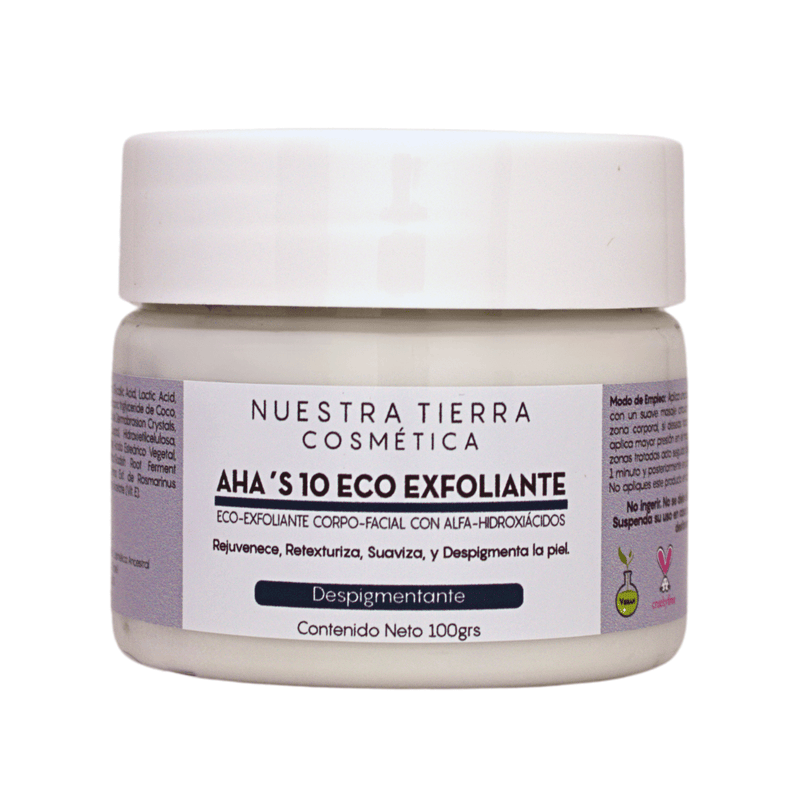 Eco - Exfoliante con acido glicolico y Lactico - Nuestra Tierra Cosmética Ancestral