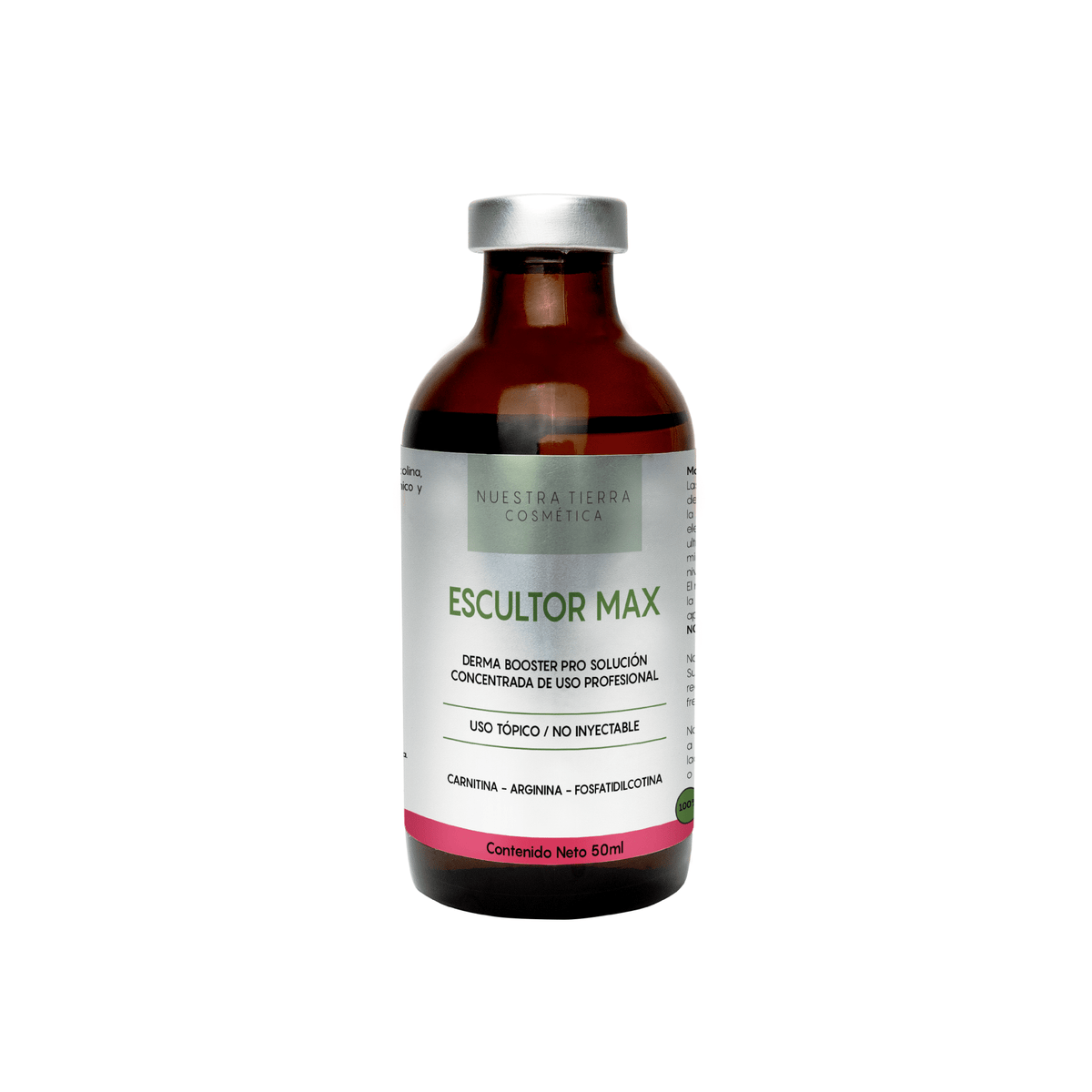 Escultor Max Solución Concentrada Reductiva Anti - Celulitis Vial - Nuestra Tierra Cosmética Ancestral