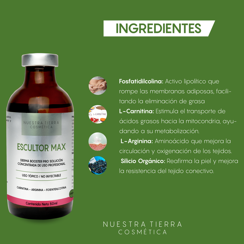 Escultor Max Solución Concentrada Reductiva Anti-Celulitis Vial