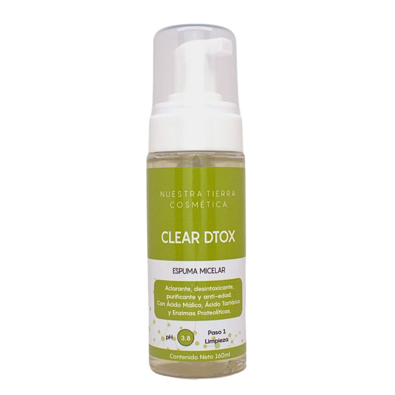 Espuma Micelar Clear Dtox - Nuestra Tierra Cosmética Ancestral