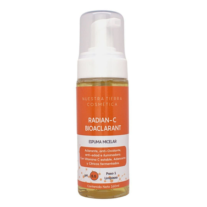 Espuma Micelar Radian - C Bioaclarant - Nuestra Tierra Cosmética Ancestral
