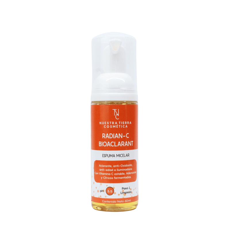 Espuma Micelar Radian-C Bioaclarant - Nuestra Tierra Cosmética Ancestral