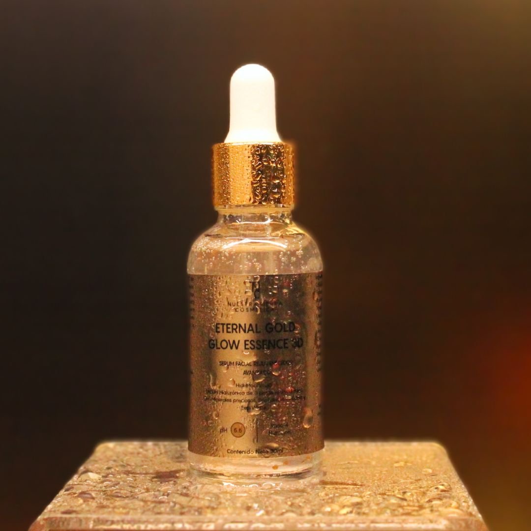 Eternal Gold Glow Essence 3D Serum Facial - Nuestra Tierra Cosmética Ancestral