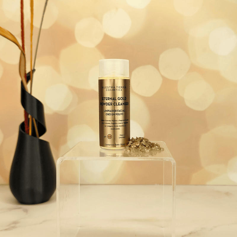 Eternal Gold Powder Cleanser - Limpiador Facial en Polvo - Nuestra Tierra Cosmética Ancestral