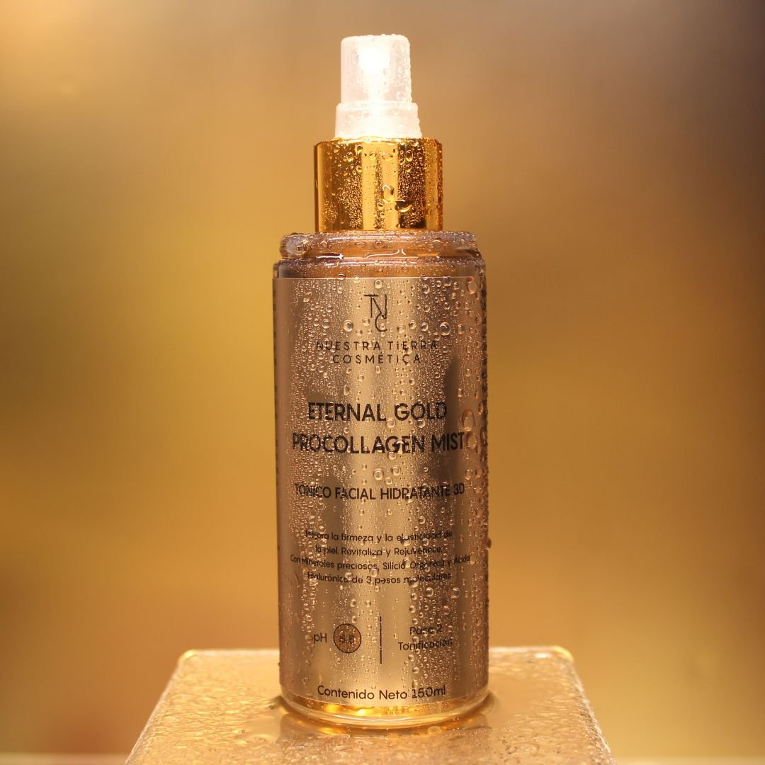 Eternal Gold Procollagen Mist - Tonico facial - Nuestra Tierra Cosmética Ancestral