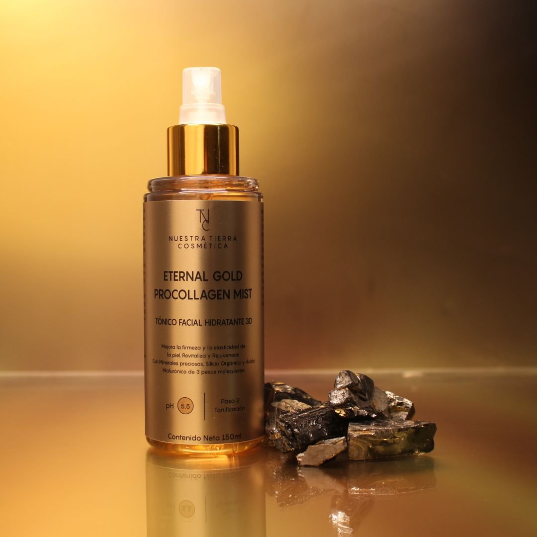 Eternal Gold Procollagen Mist - Tonico facial - Nuestra Tierra Cosmética Ancestral