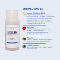 Glyco Gel Despigmentante Piel Clara con Acido Glicolico al 10% - Nuestra Tierra Cosmética Ancestral