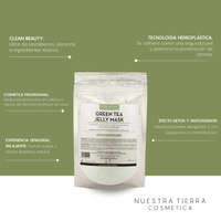 Green Tea Mascarilla Hidro - Plastica Descongestionante y Anti - Oxidante - Nuestra Tierra Cosmética Ancestral