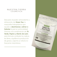 Green Tea Mascarilla Hidro - Plastica Descongestionante y Anti - Oxidante - Nuestra Tierra Cosmética Ancestral
