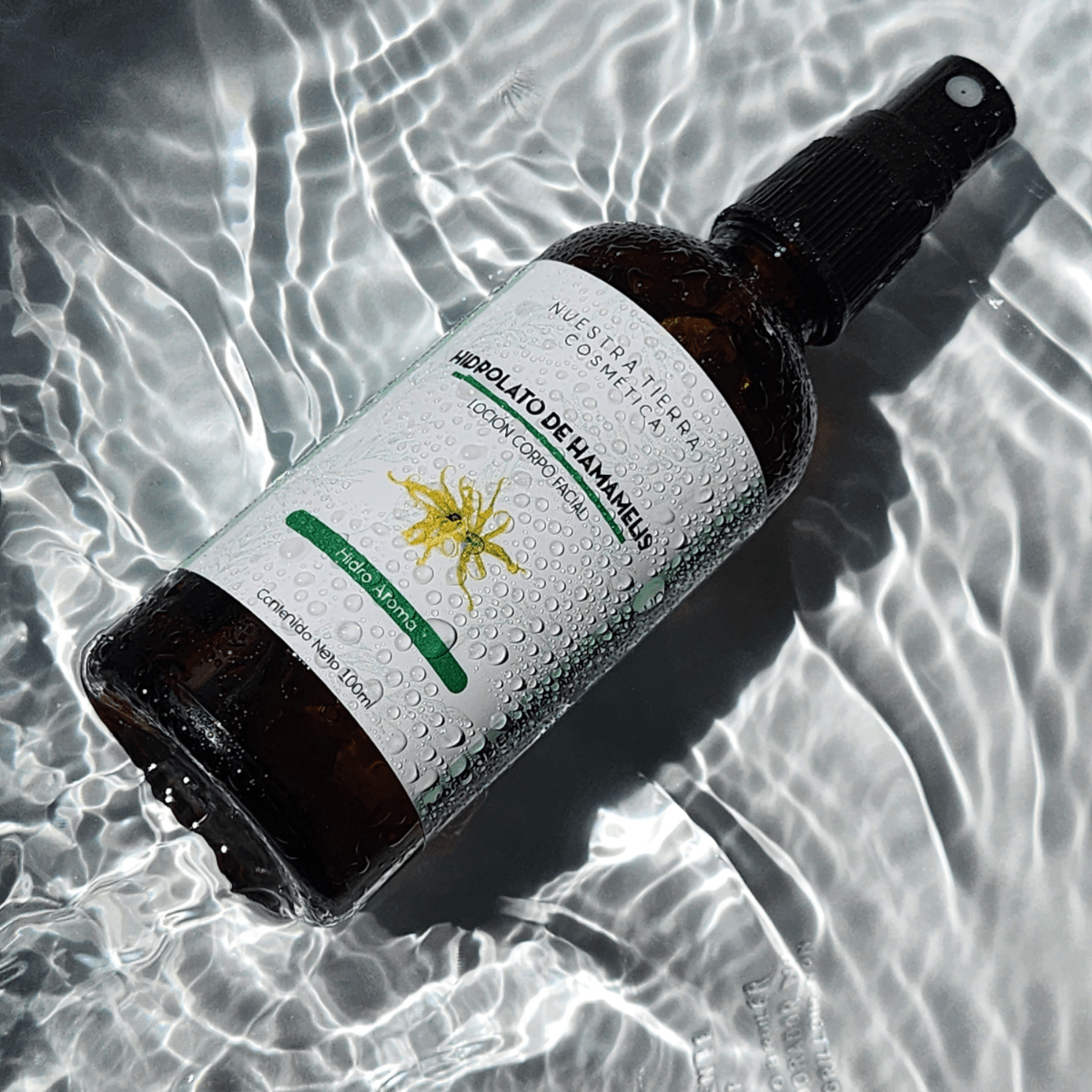Hamamelis Hidrolato Tónico Facial y Corporal Astrigente - Nuestra Tierra Cosmética Ancestral