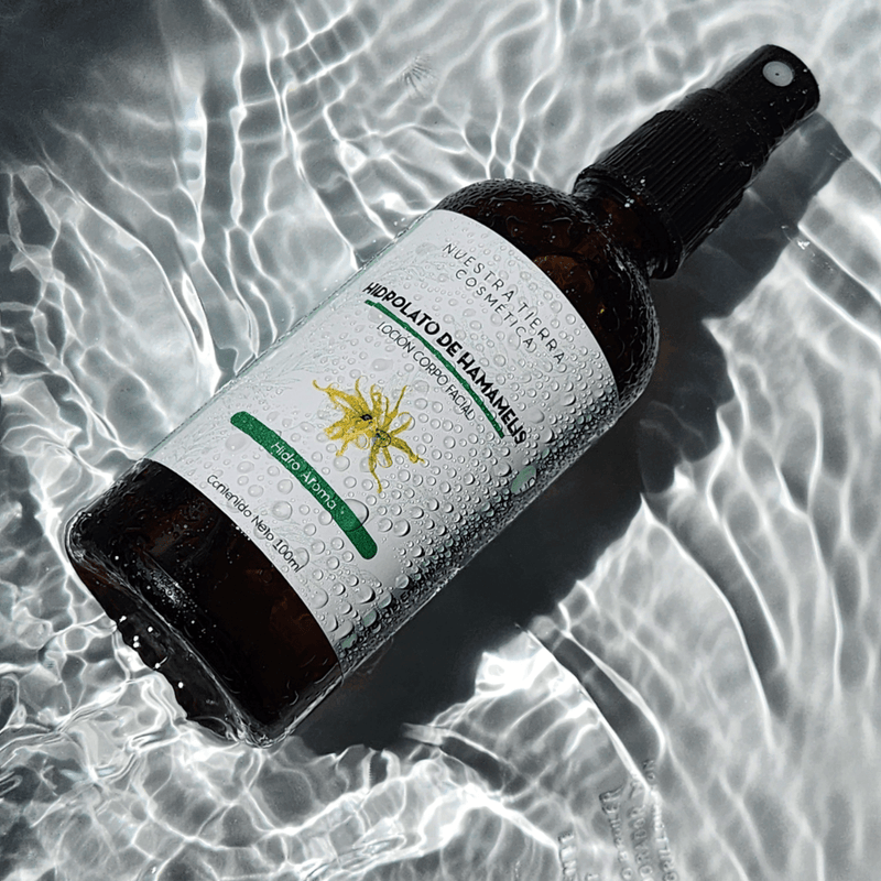 Hamamelis Hidrolato Tónico Facial y Corporal Astrigente - Nuestra Tierra Cosmética Ancestral