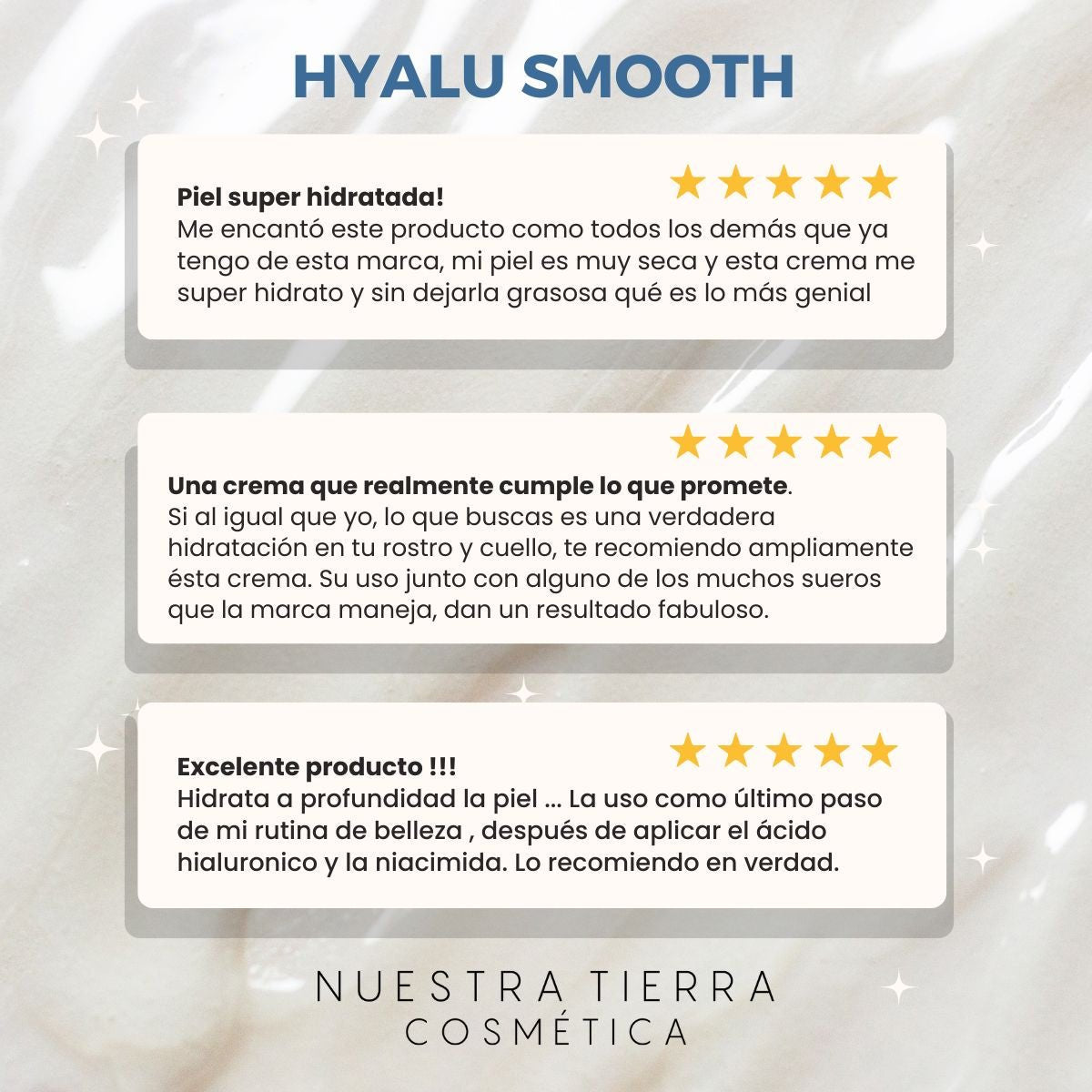 Hyalu Smooth Crema Ultra Humectante Reparadora - Nuestra Tierra Cosmética Ancestral