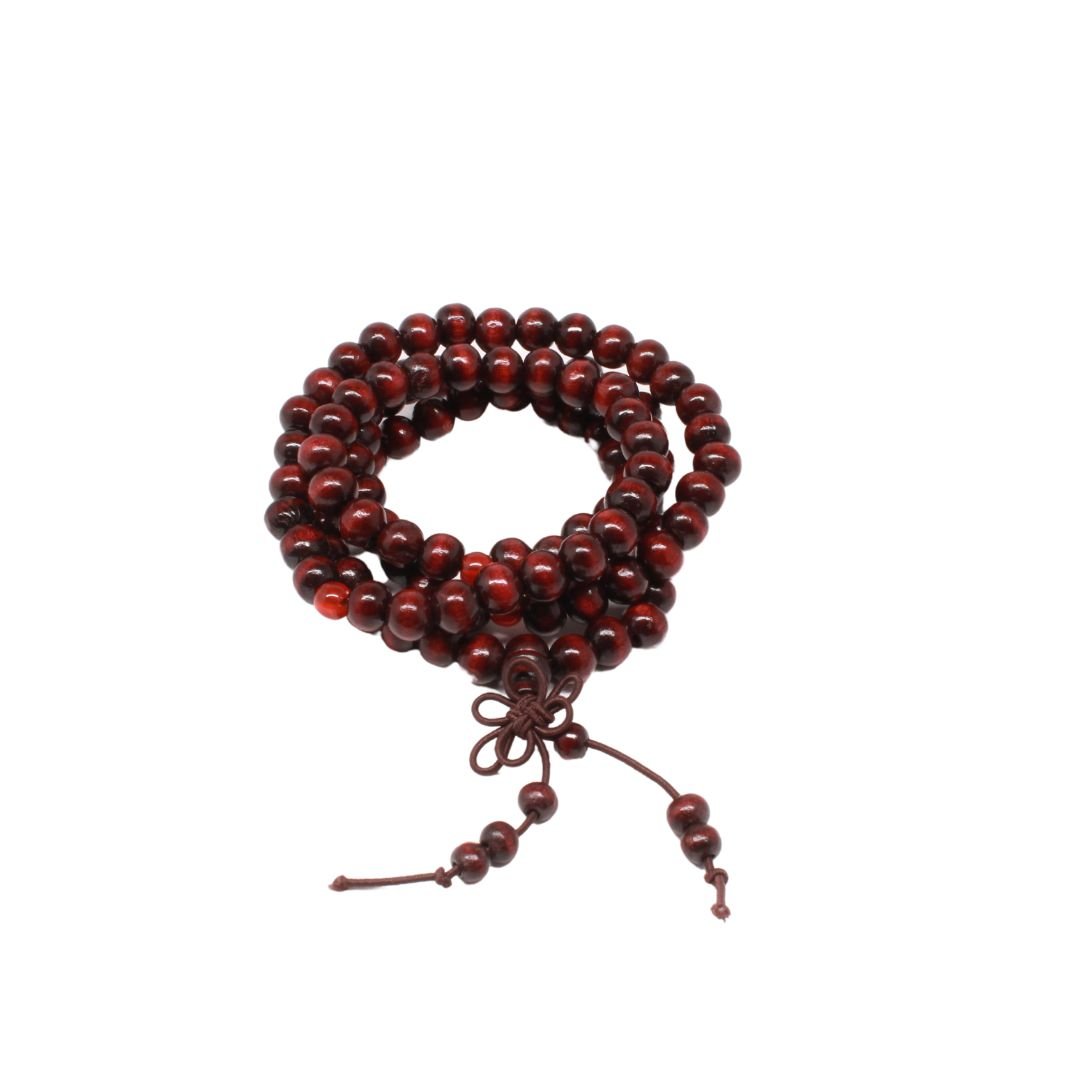 Japa Mala de 108 cuentas de madera de sándalo - Nuestra Tierra Cosmética Ancestral