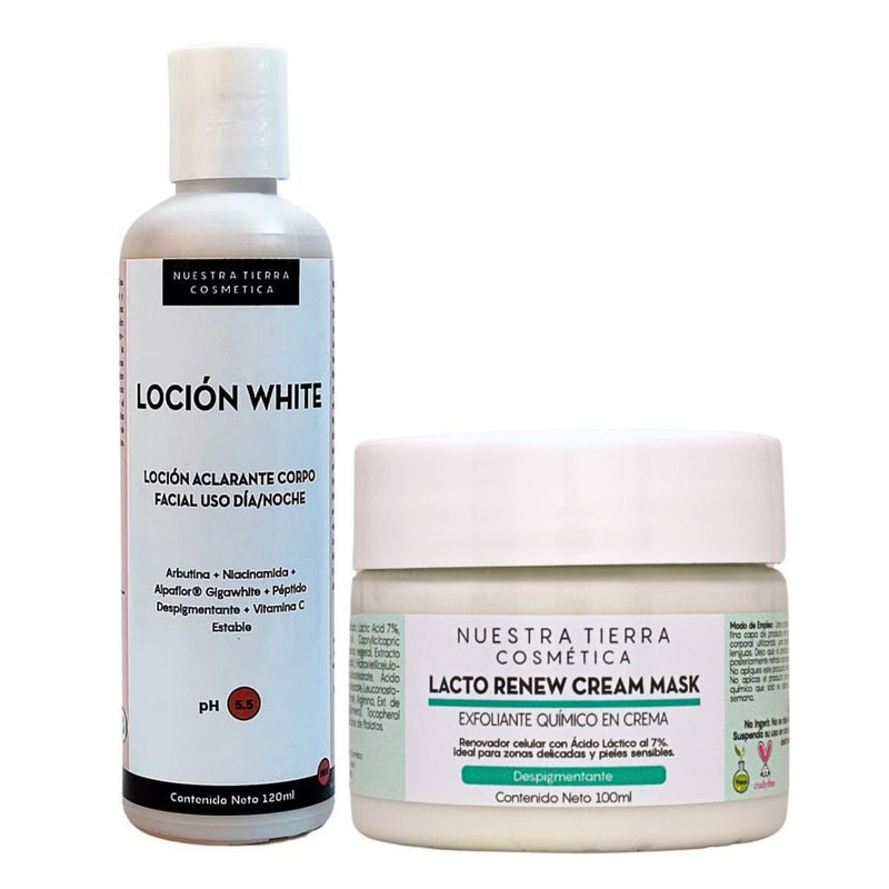 Kit Aclarante White - Nuestra Tierra Cosmética Ancestral