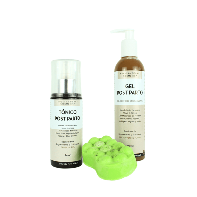 Kit Gel y Tonico Post Parto Reafirmante, Regenerante y Tensor - Nuestra Tierra Cosmética Ancestral