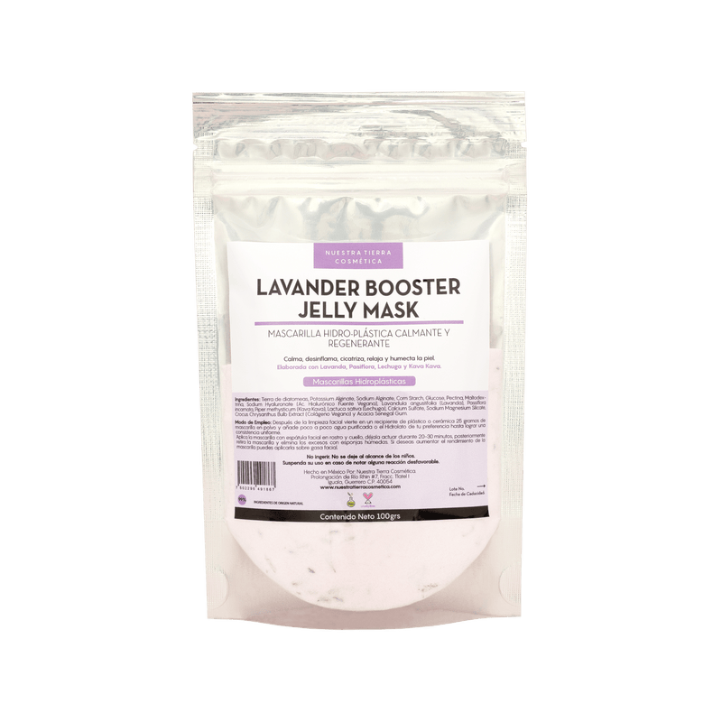 Lavander Booster Mascarilla Hidro - Plastica Calmante y Cicatrizante - Nuestra Tierra Cosmética Ancestral