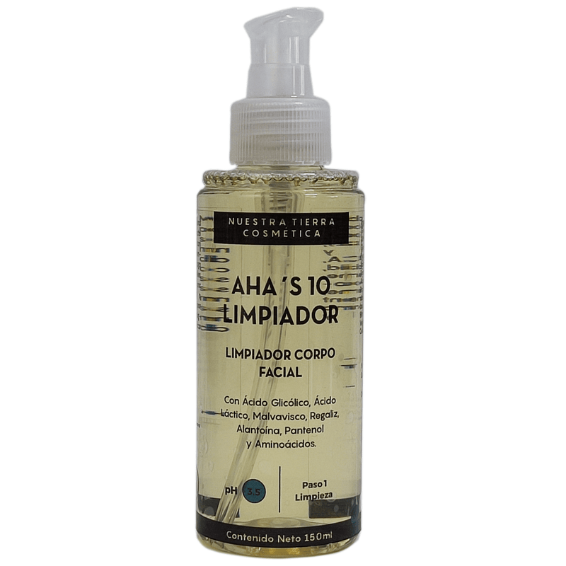 Limpiador Aha´s 10 Despigmentante/Retexturizante - Nuestra Tierra Cosmética Ancestral