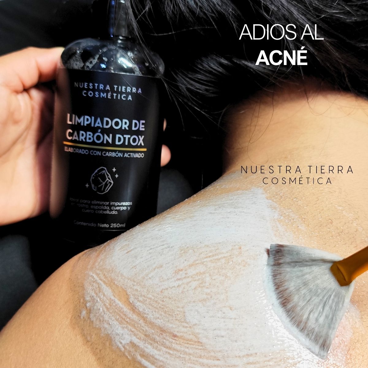 Limpiador de Carbón Dtox Renueva, Rescata y Purifica Rostro, Cuerpo y Cuero Cabelludo - Nuestra Tierra Cosmética Ancestral