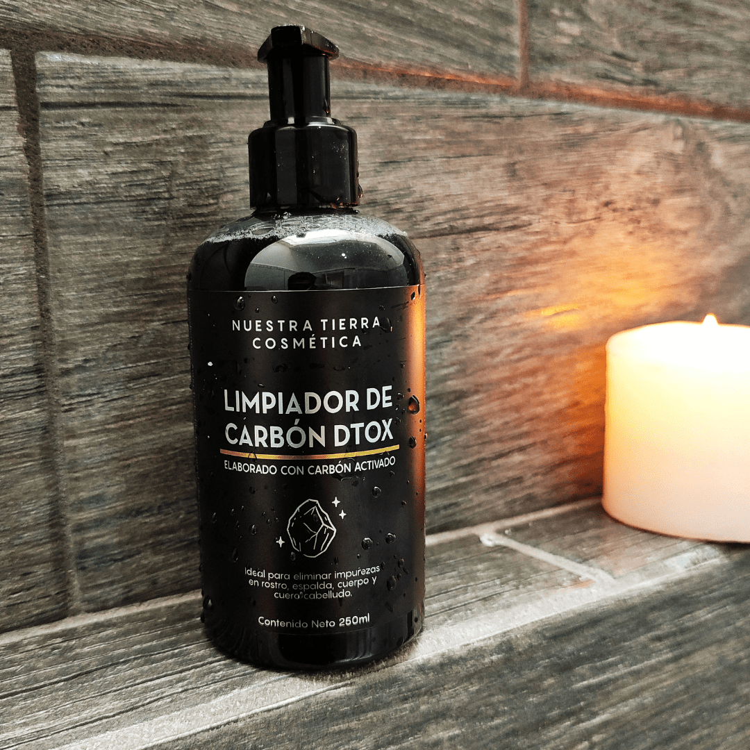 Limpiador de Carbón Dtox Renueva, Rescata y Purifica Rostro, Cuerpo y Cuero Cabelludo - Nuestra Tierra Cosmética Ancestral