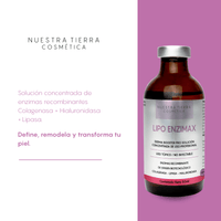 Lipo Enzimax Solucion Concentrada Enzimas recombinantes Vial - Nuestra Tierra Cosmética Ancestral