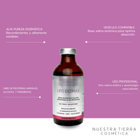 Lipo Enzimax Solucion Concentrada Enzimas recombinantes Vial - Nuestra Tierra Cosmética Ancestral